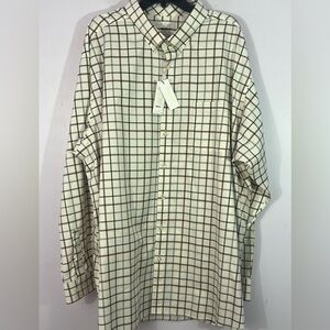 Roundtree & Yorke Gold Label 4XT Perfect Performance Non Iron Plaid Shirt NWT